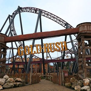 Coaster Gold Rush Offride Impressionen Attractiepark Slagharen (NL) 2018 - YouTube