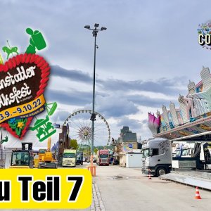 175. Cannstatter Volksfest 2022 [Aufbau Teil 7] - Clip by CoolKirmes